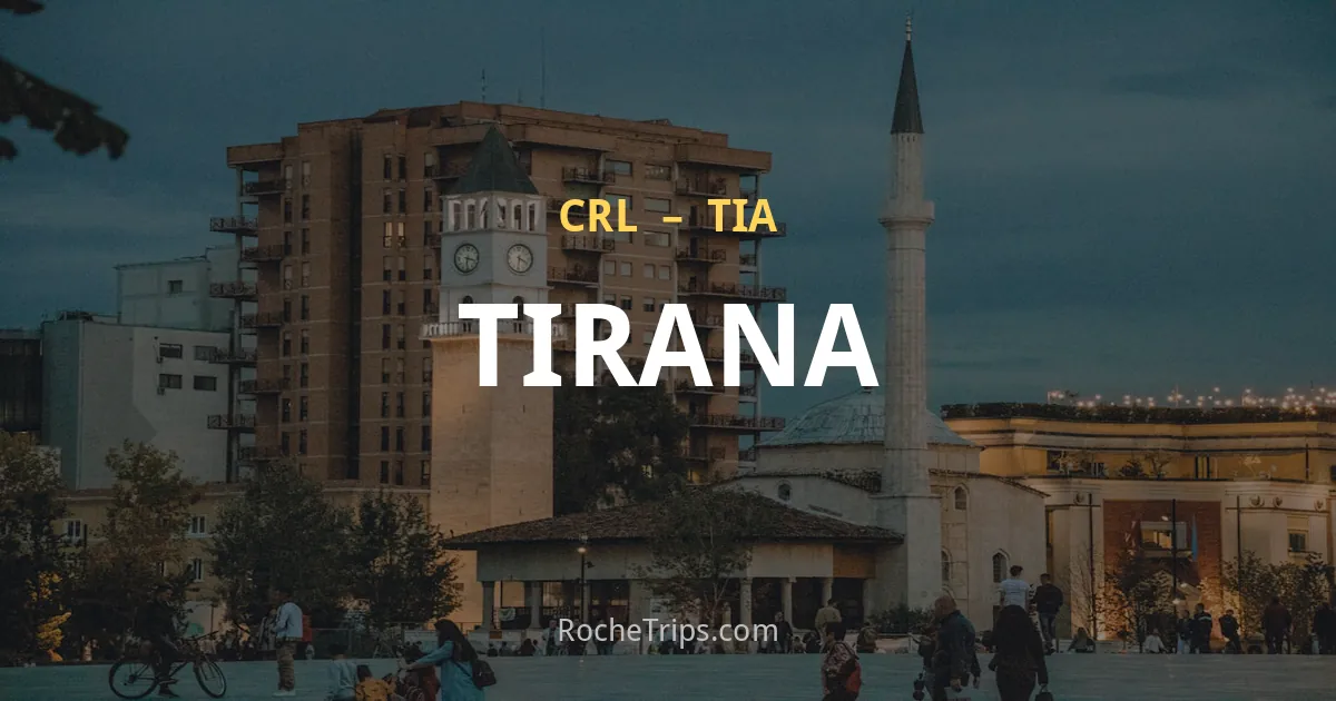 Tirana ab Brüssel-Charleroi
