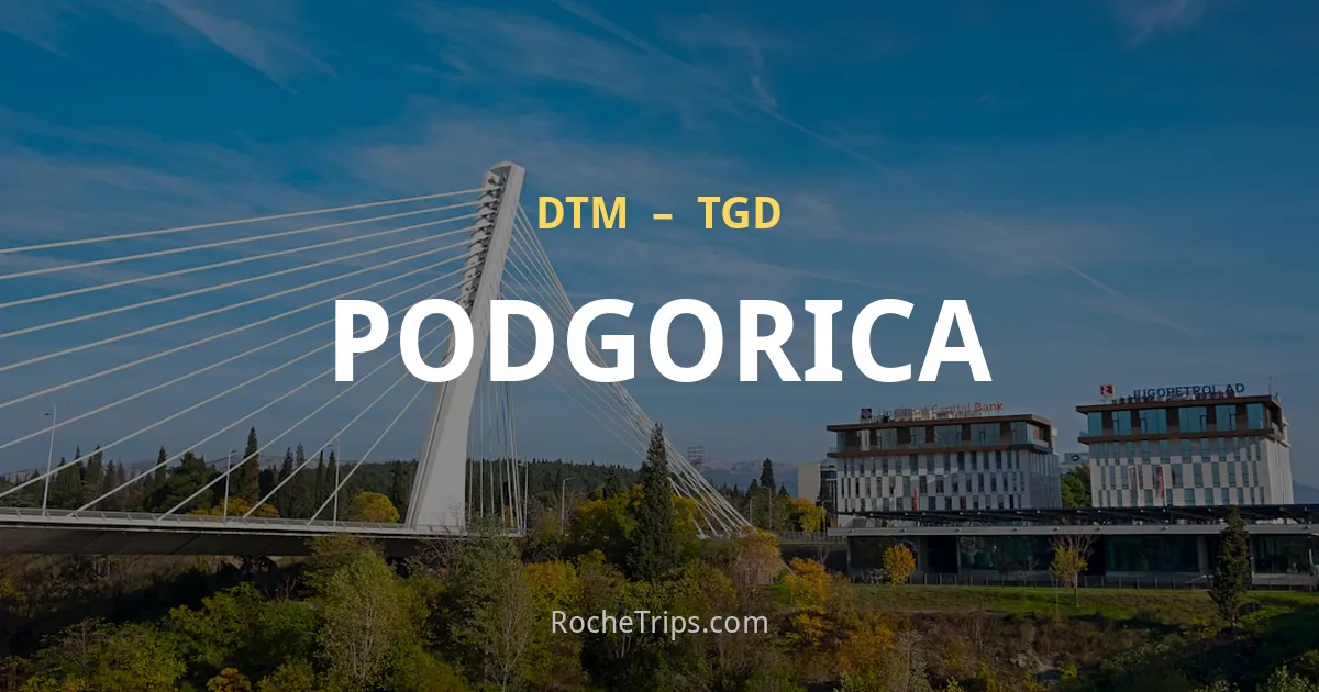 Podgorica vanaf Dortmund