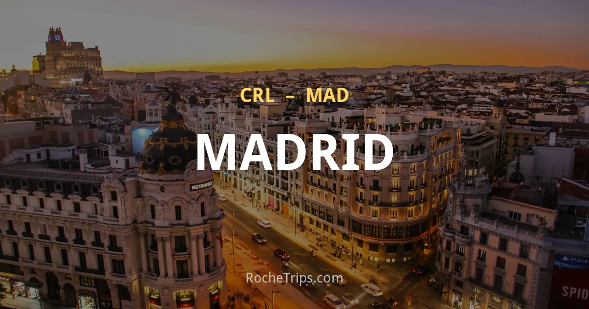 Madrid vanaf Brussel-Charleroi