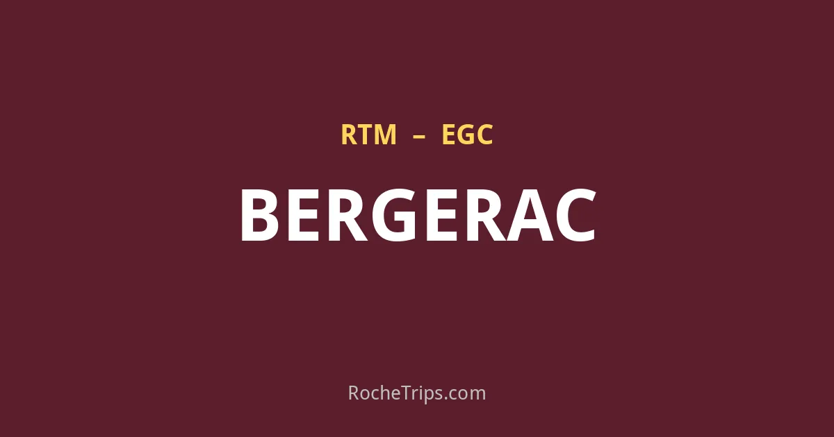 Bergerac vanaf Rotterdam Den Haag